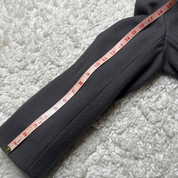 Vintage Rothschild Wool-Feel Trench Coat with Velvet Details Made in the USA - Picture 9 of 10